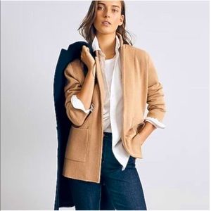 COPY - NWT J. Crew Camel colored Sophie Sweater/Jacket - Medium, M